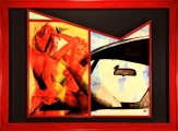 American Mirror, mixed media, 116x86 cm