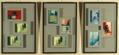 Betrapt, mixed media, triptych, (50x70 cm)x3, SOLD