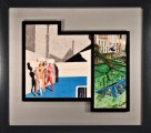 Three in A major, mixed media, 89x79 cm, Pacific Palisades LA California